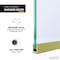 Anzzi Veil 74 in. x 34 in. Frosted Glass Shower Screen Shower Door in Brushed Gold SD-AZFL06001BGF - alternate 4